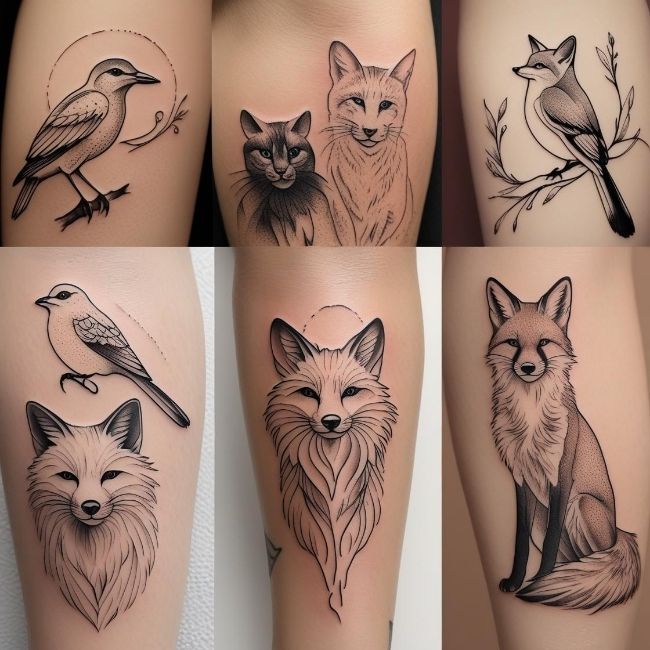 Fine Line Animal Tattoos